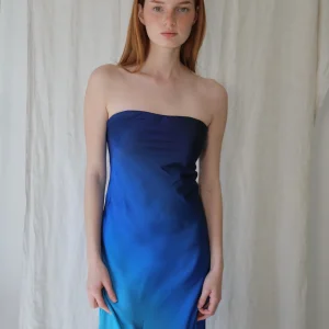 Vestido degradado azul
