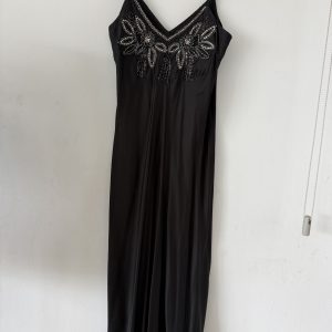 Vestido largo negro RAPSODIA